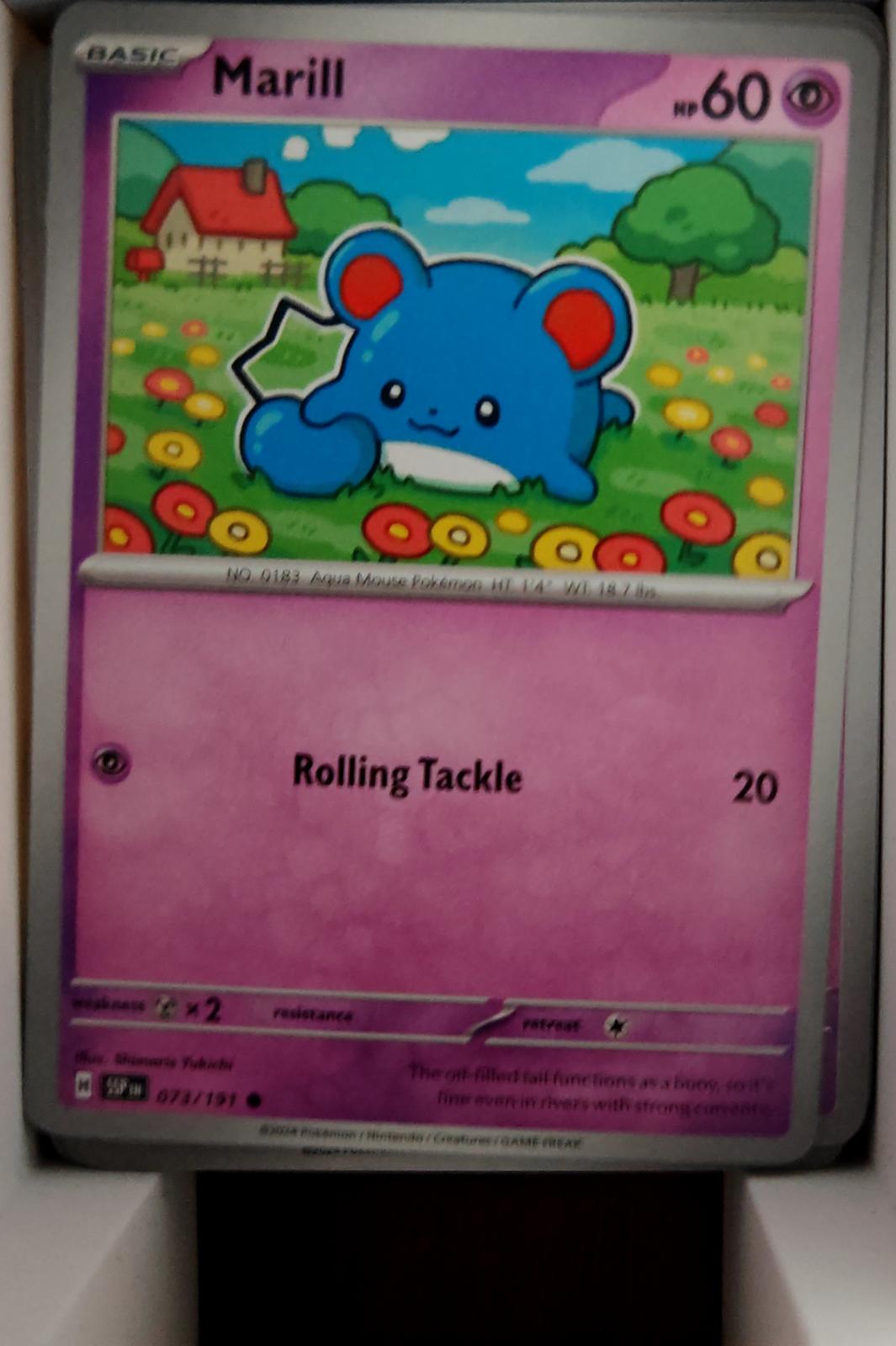 Marill - 073/191 - - SURGING SPARKS - Pokemon - Common | AA46-47