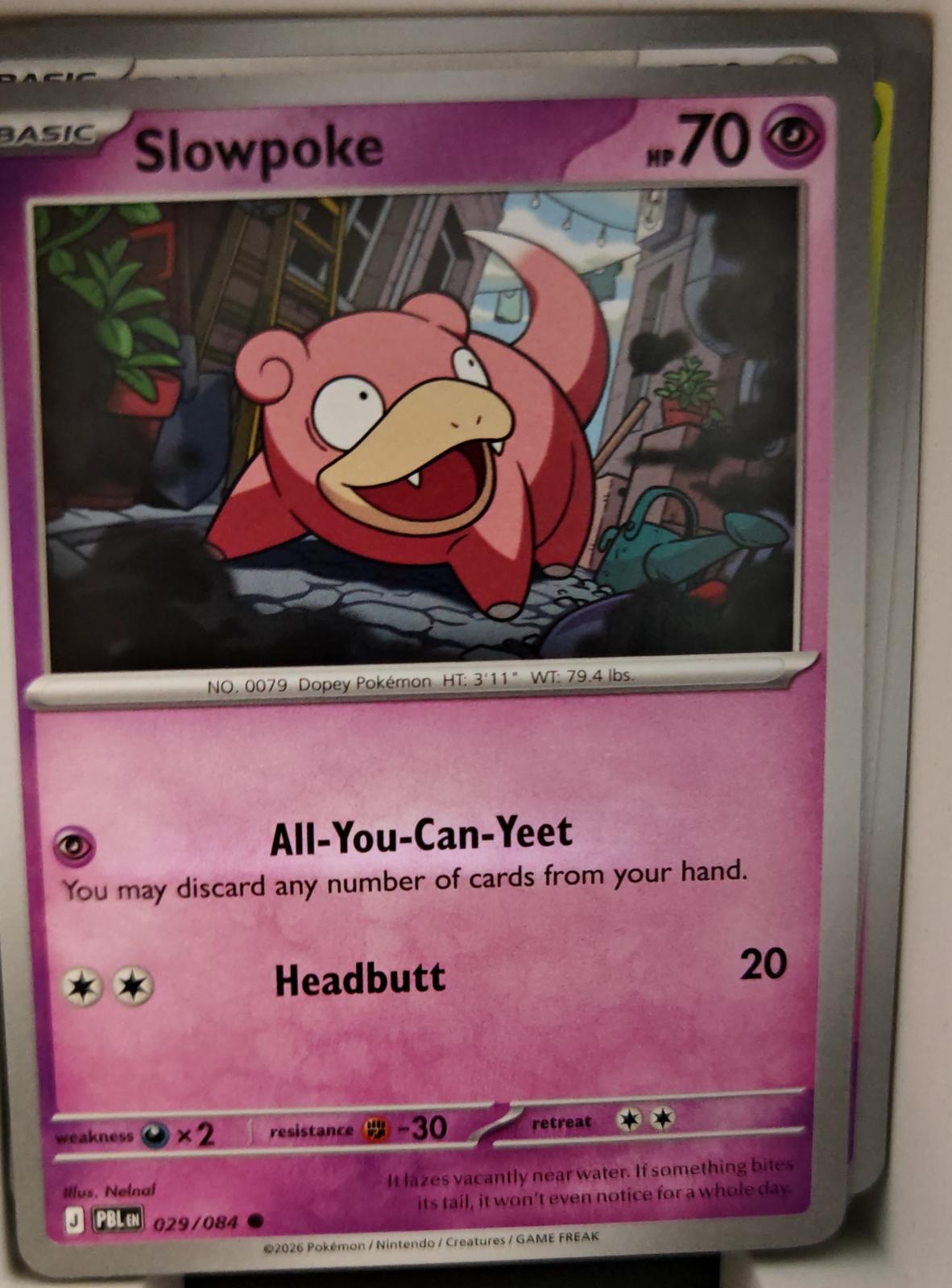 Slowpoke - 029/084 - - PITCH BLACK - Pokemon - Common | AA17-49