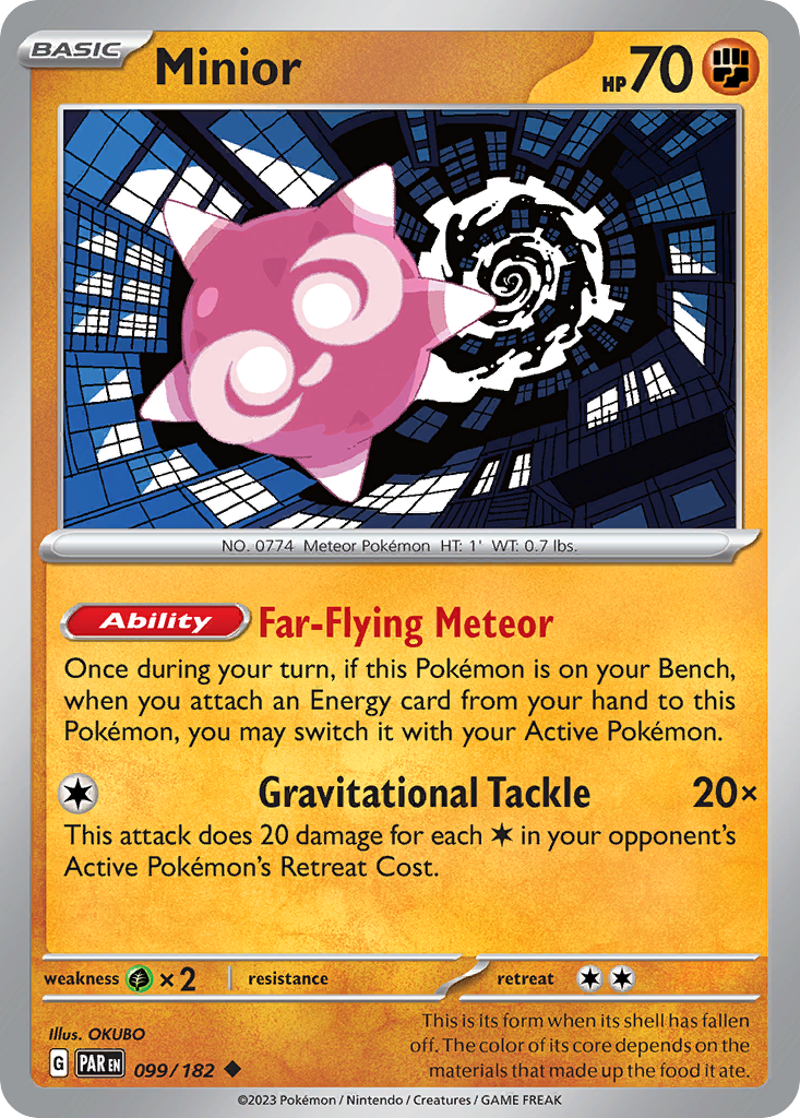 Minior - 099/182 - - PARADOX RIFT - Pokemon - Uncommon | AA47-90