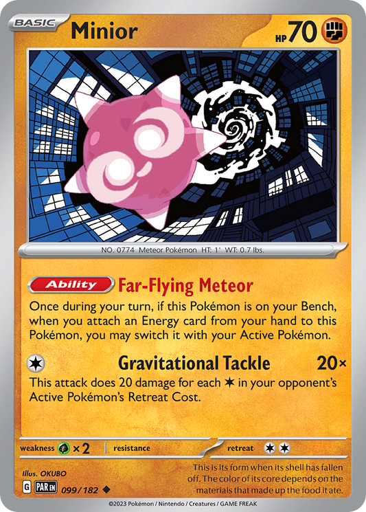 Minior - 099/182 - - PARADOX RIFT - Pokemon - Uncommon | AA47-90