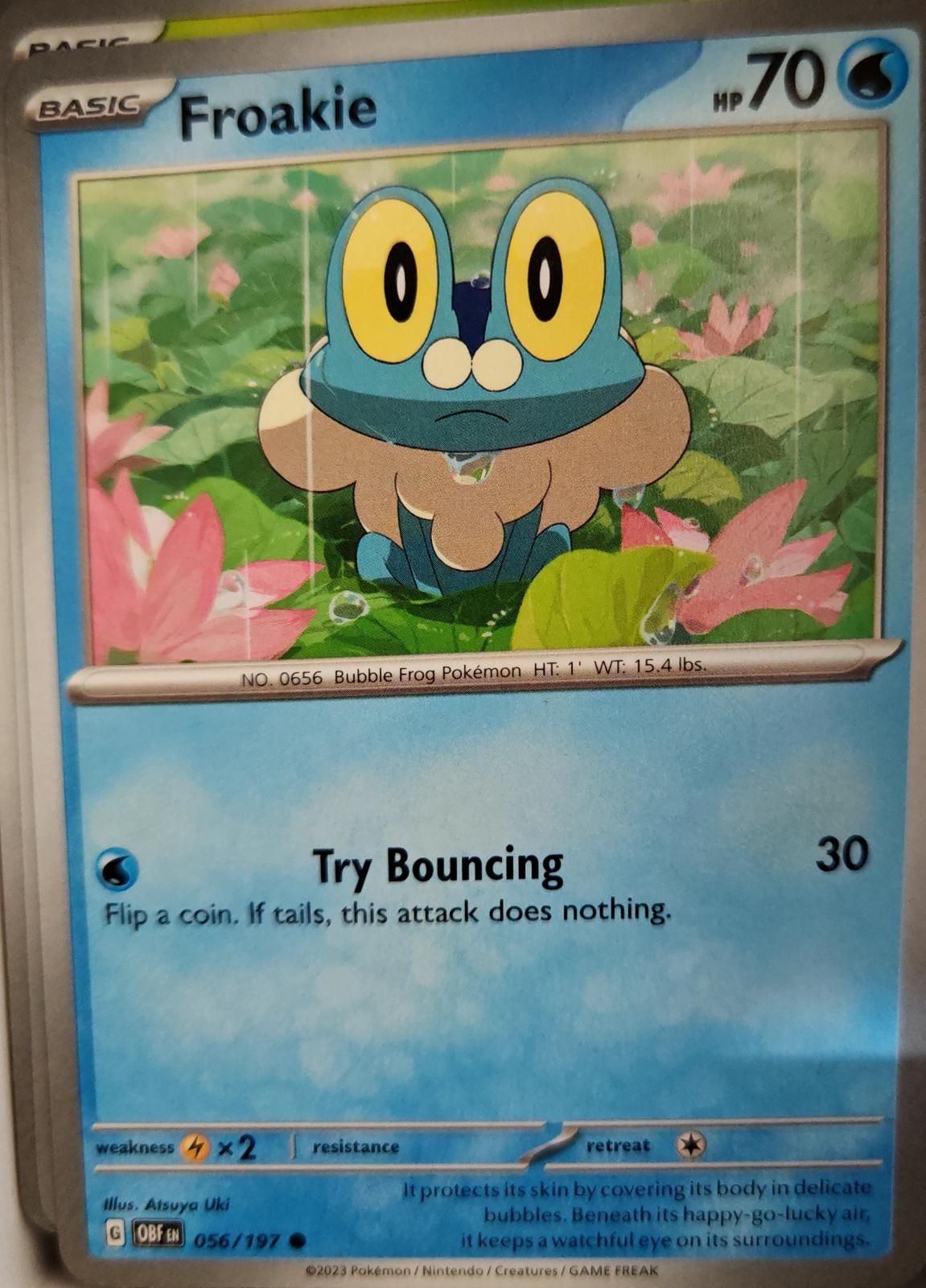 Froakie - 056/197 - - OBSIDIAN FLAMES - Pokemon - Common | AA10-91
