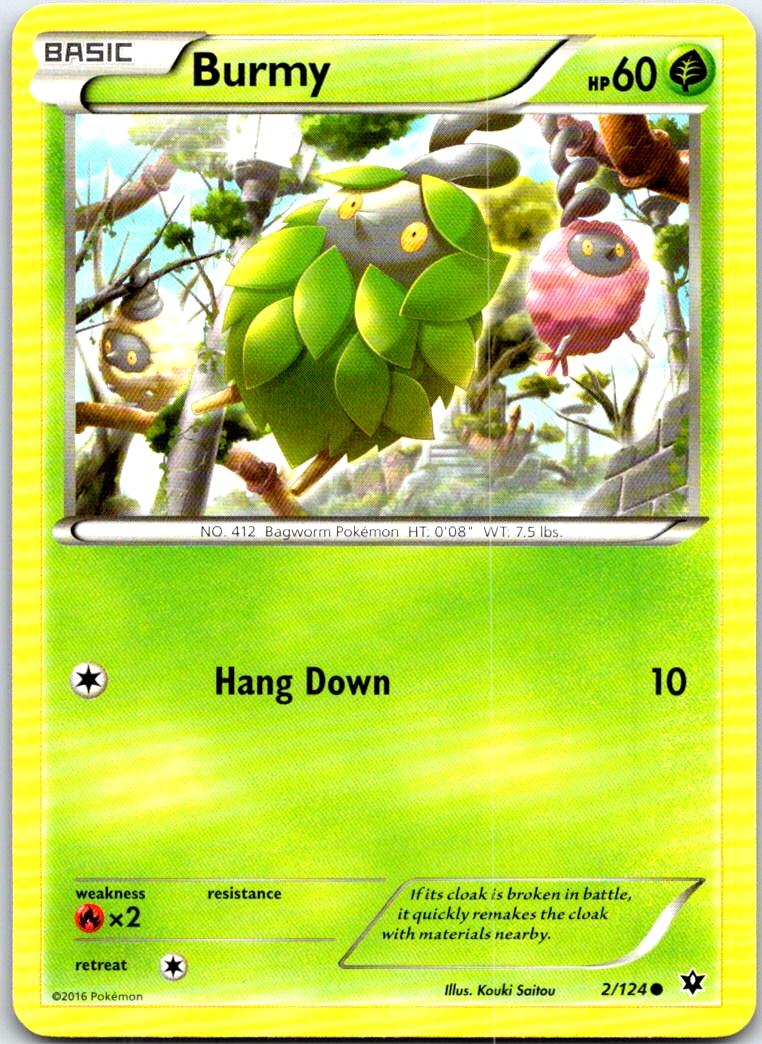 Burmy - 2/124 - - FATES COLLIDE - Pokemon - Common | AB81-4