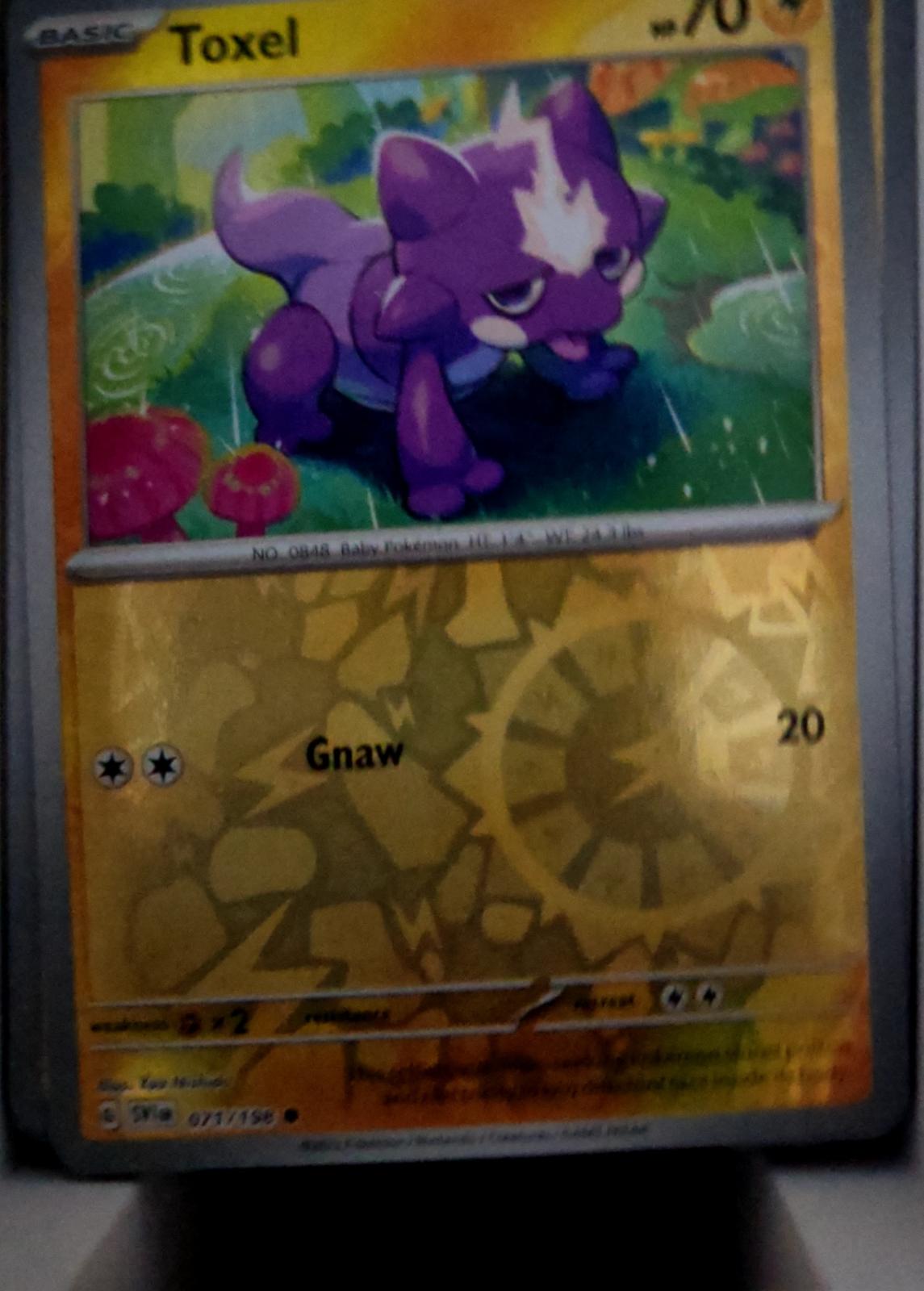 Toxel - 071/198 - Reverse Holo - SCARLET & VIOLET - Pokemon - Common | AA49-77