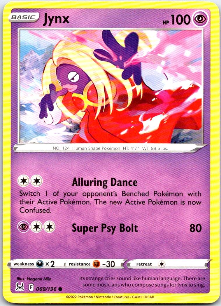 Jynx - 068/196 - - LOST ORIGIN - Pokemon - Common | AB48-42