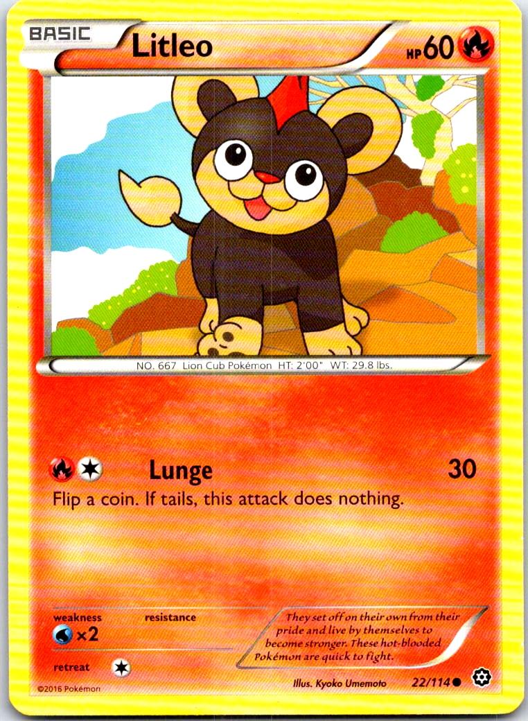 Litleo - 22/114 - - STEAM SIEGE - Pokemon - Common | AB64-43