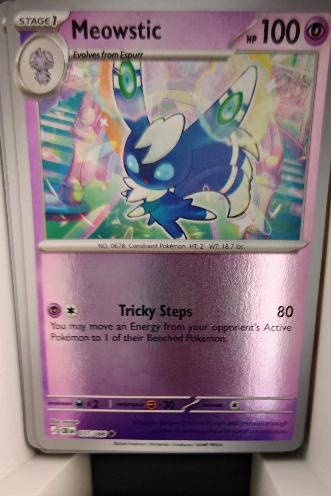 Meowstic - 037/086 - Reverse Holo - CHAOS RISING - Pokemon - Uncommon | AA31-66