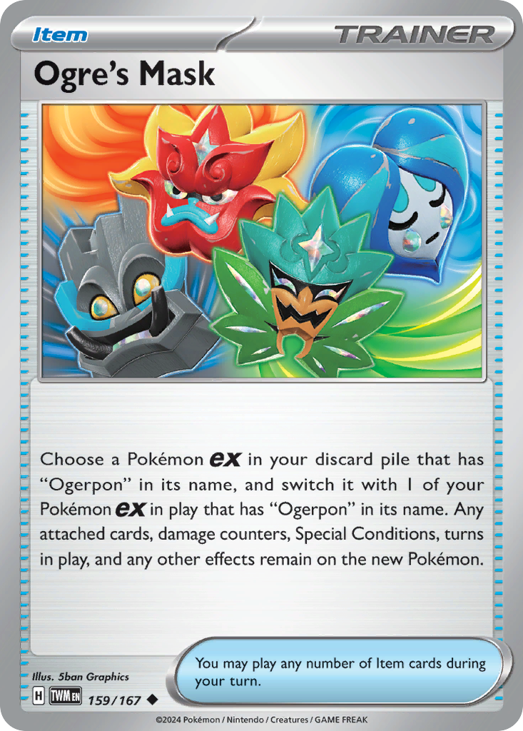 Ogre's Mask - 159/167 - - TWILIGHT MASQUERADE - Pokemon - Uncommon | AA41-98