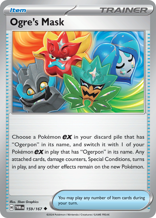 Ogre's Mask - 159/167 - - TWILIGHT MASQUERADE - Pokemon - Uncommon | AA41-98