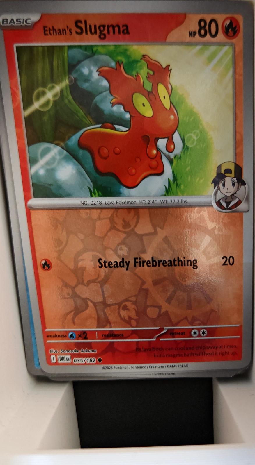Ethan's Slugma - 035/182 - Reverse Holo - DESTINED RIVALS - Pokemon - | AA20-36
