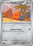 Alolan Diglett - 122/191 - - SURGING SPARKS - Pokemon - Common | AA48-1