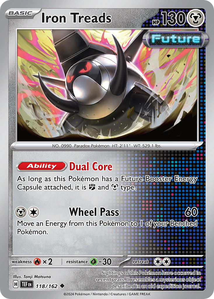 Iron Treads - 118/162 - - TEMPORAL FORCES - Pokemon - Uncommon | AA23-4