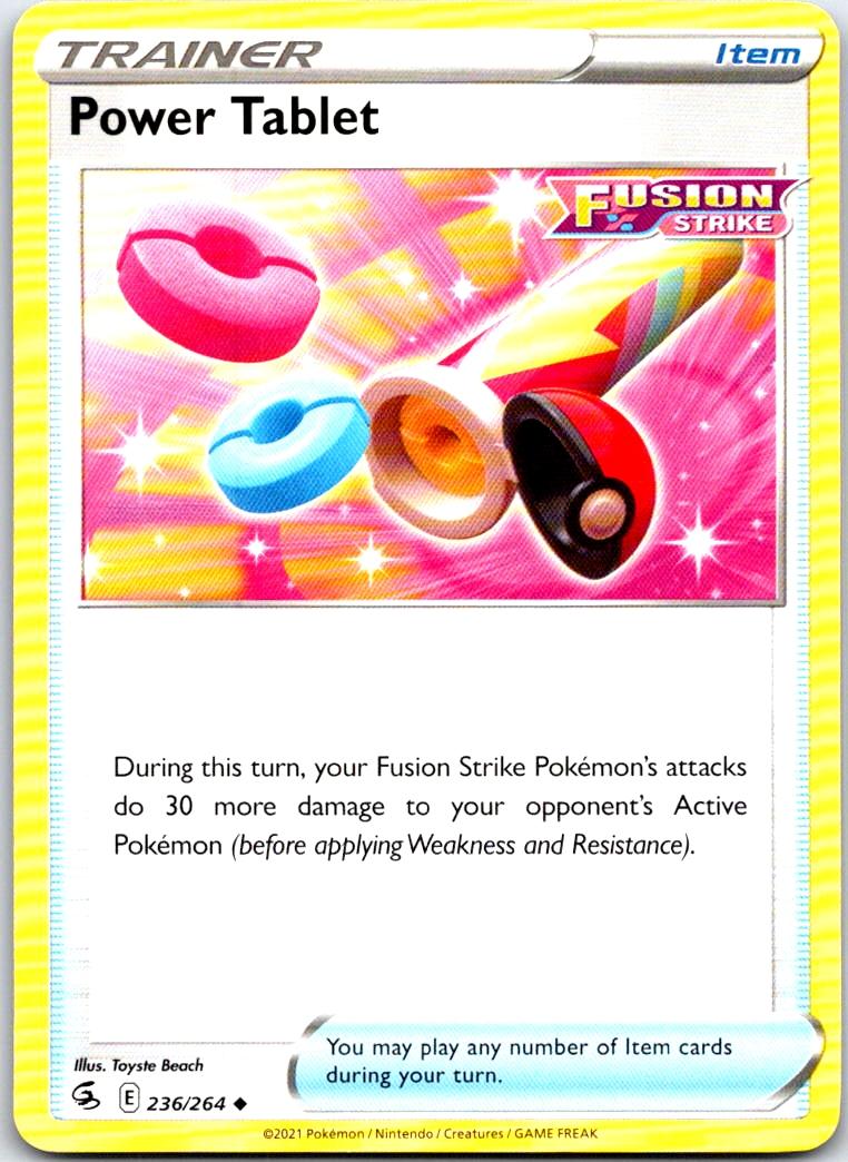 Power Tablet - 236/264 - - FUSION STRIKE - Pokemon - Uncommon | AB41-40