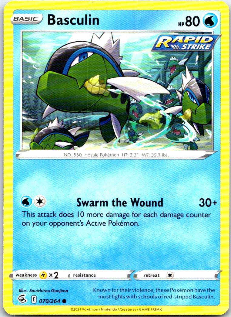 Basculin - 070/264 - - FUSION STRIKE - Pokemon - Common | AB51-33