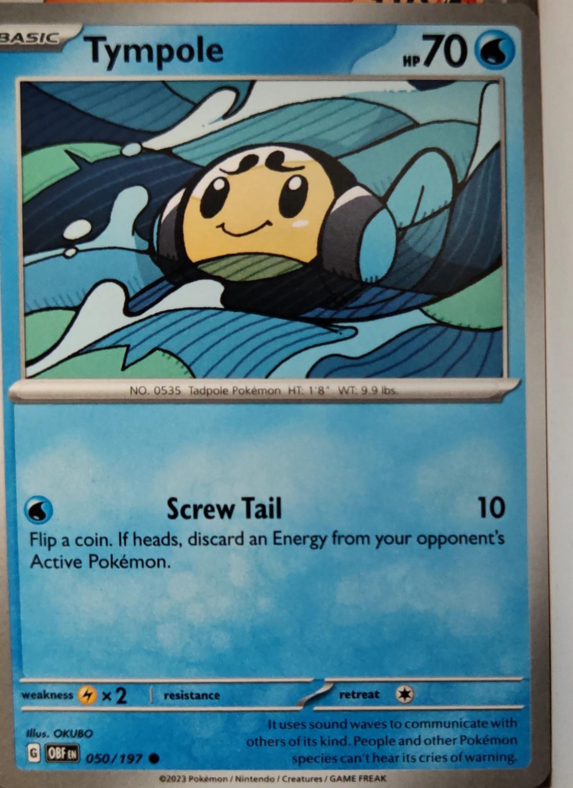 Tympole - 050/197 - - OBSIDIAN FLAMES - Pokemon - Common | AA11-22
