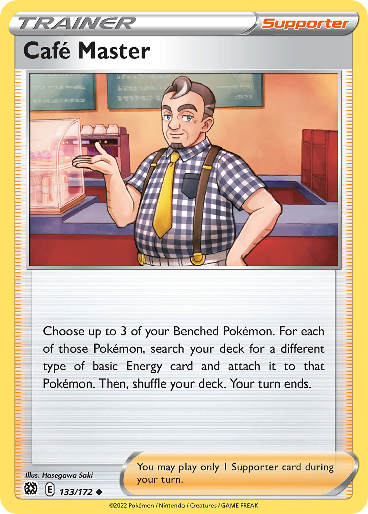 Cafe Master - 133/172 - - BRILLIANT STARS - Pokemon - Uncommon | AA70-38