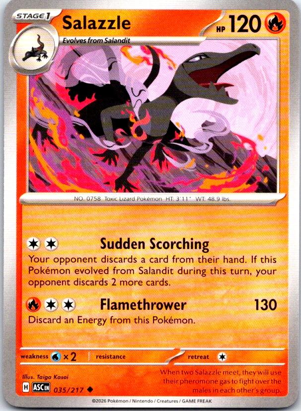 Salazzle - 035/217 - - ASCENDED HEROES - Pokemon - Uncommon | AC14-21