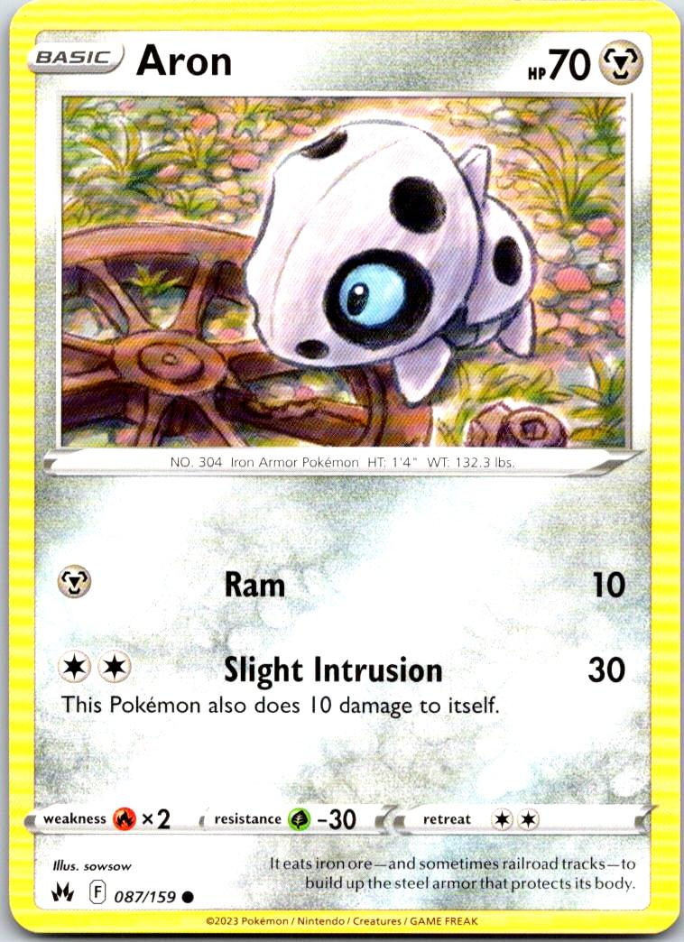 Aron - 087/159 - - CROWN ZENITH - Pokemon - Common | AA103-50
