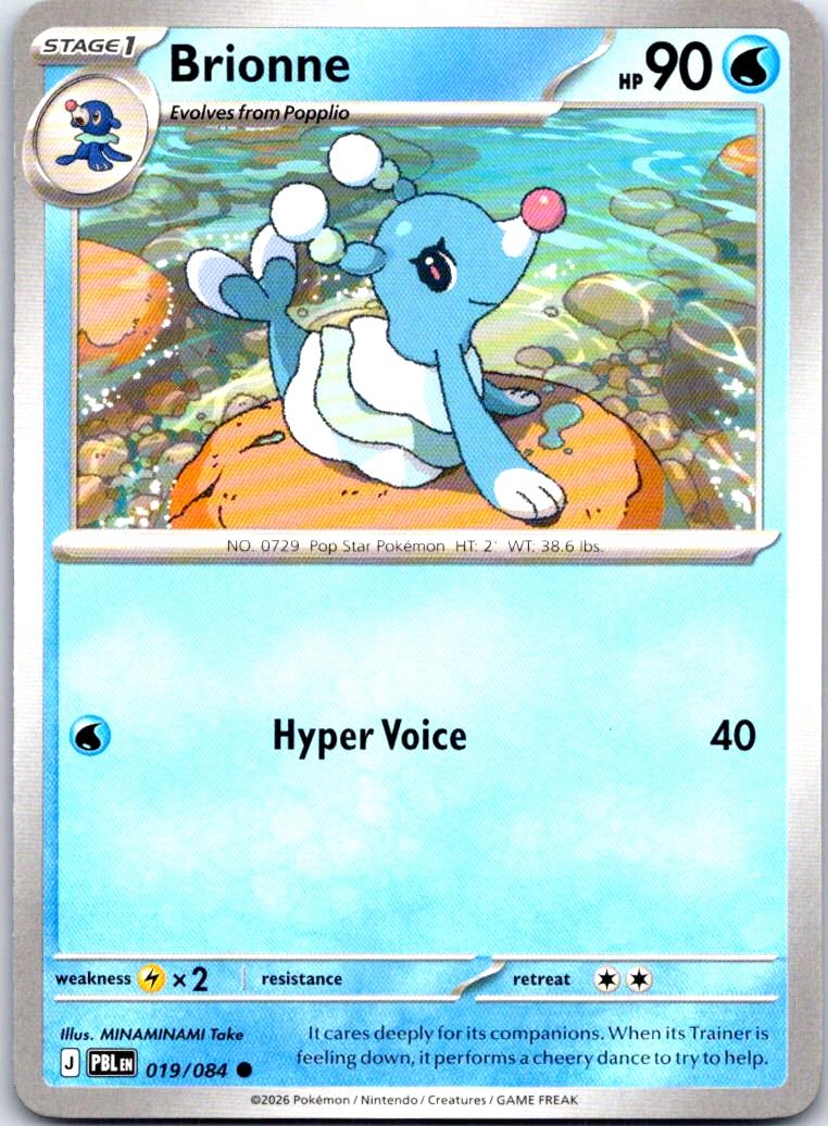 Brionne - 019/084 - - PITCH BLACK - Pokemon - Common | AB27-50