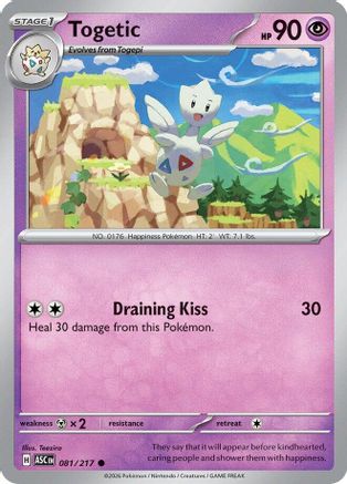 Togetic - 081/217 - - ASCENDED HEROES - Pokemon - Common | AA10-26