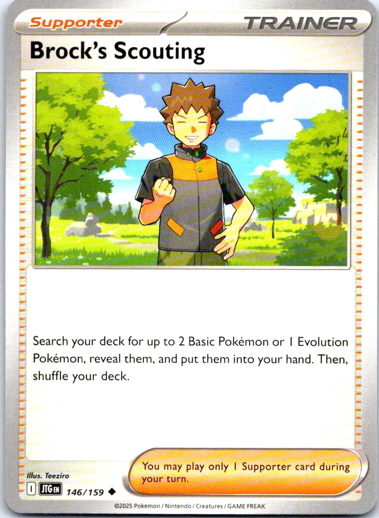 Brock's Scouting - 146/159 - - JOURNEY TOGETHER - Pokemon - Uncommon | AB16-12