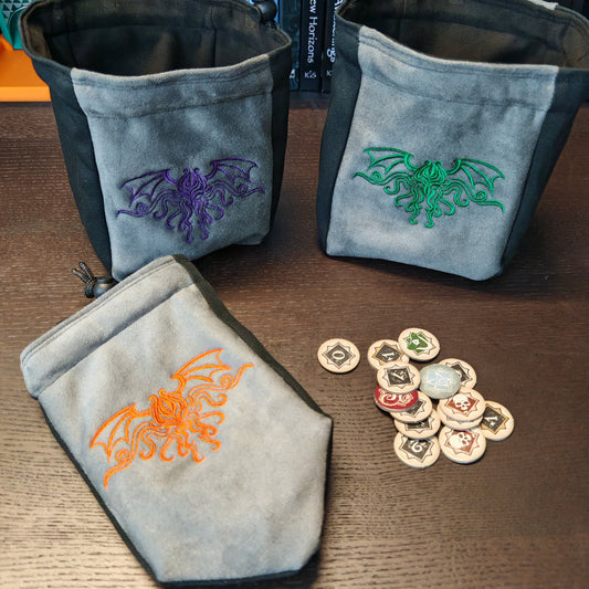 Arkham Horror Chaos Bags - Cthulhu Wings Board Game Tabletop Gaming Gifts Accessories, RPG D&D Dice