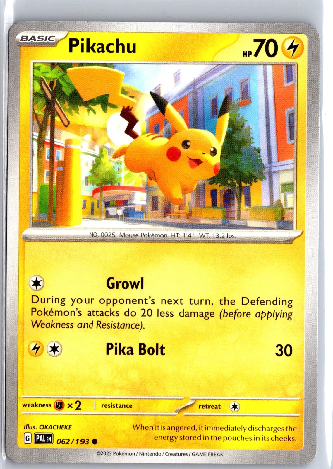 Pikachu - 062/193 - - PALDEA EVOLVED - Pokemon - Common | AB05-18