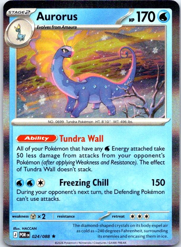 Aurorus - 024/088 - Holo - PERFECT ORDER - Pokemon - Rare | AC29-37
