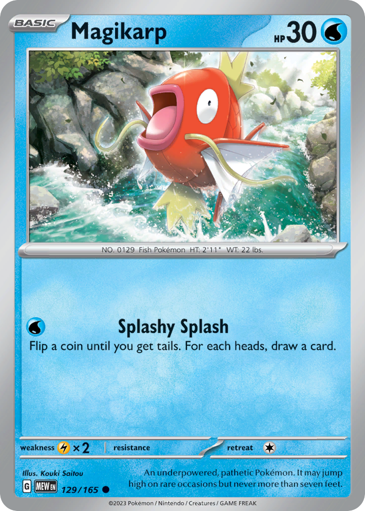 Magikarp - 129/165 - - 151 - Pokemon - Common | AA74-22