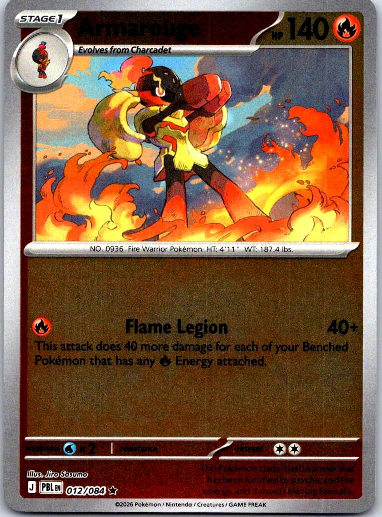 Armarouge - 012/084 - Holo - PITCH BLACK - Pokemon - Rare | AA127-9
