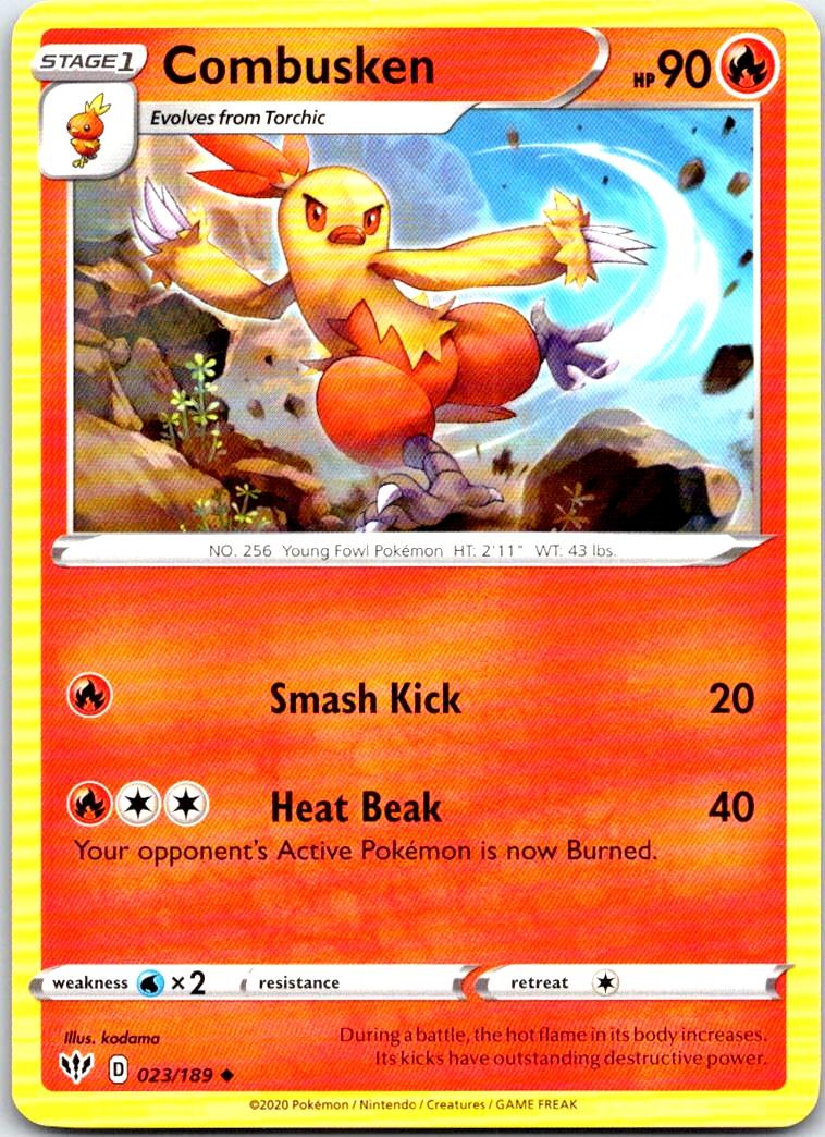 Combusken - 023/189 - - DARKNESS ABLAZE - Pokemon - Uncommon | AB78-2