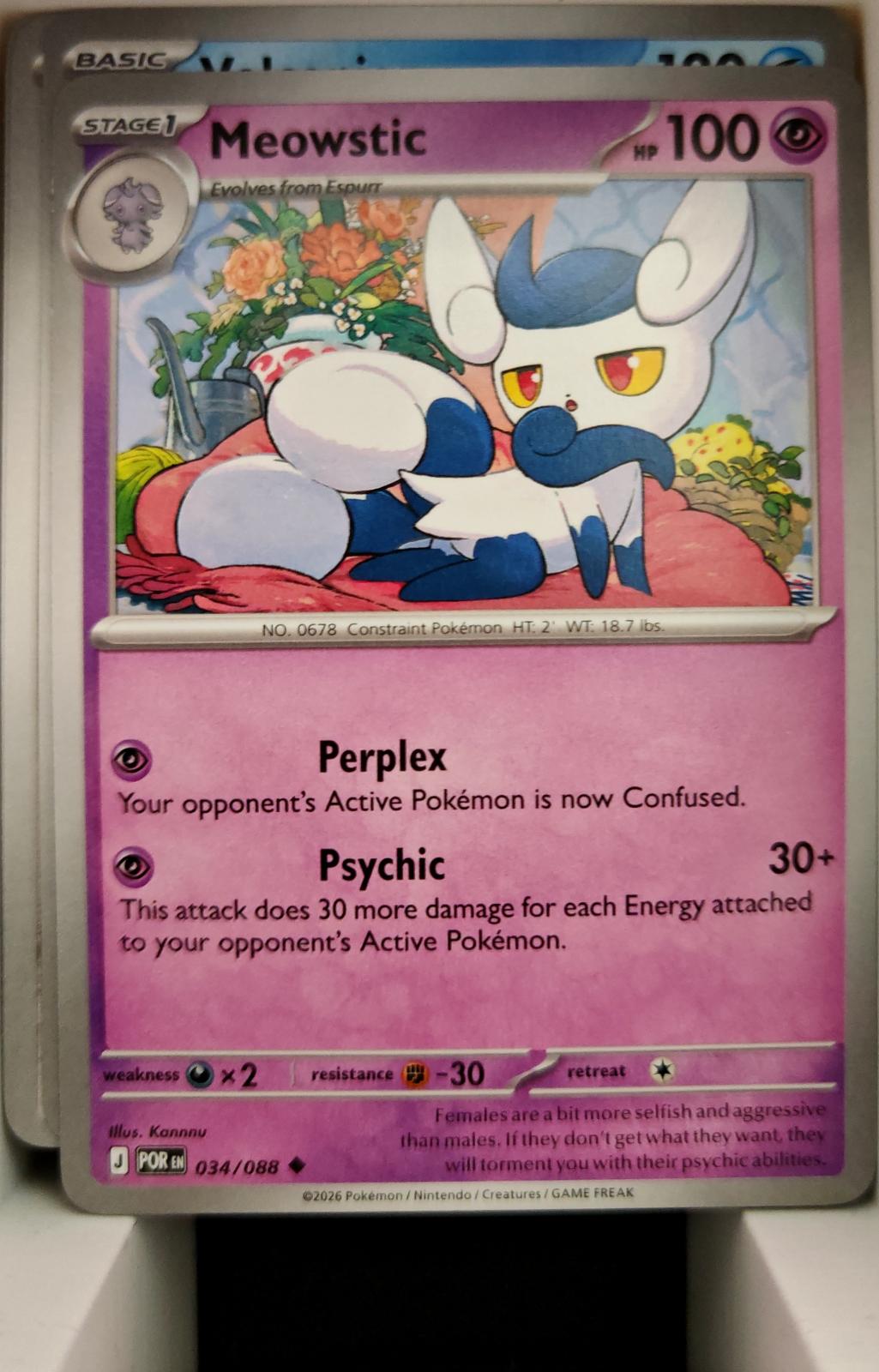 Meowstic - 034/088 - - PERFECT ORDER - Pokemon - Uncommon | AA03-81