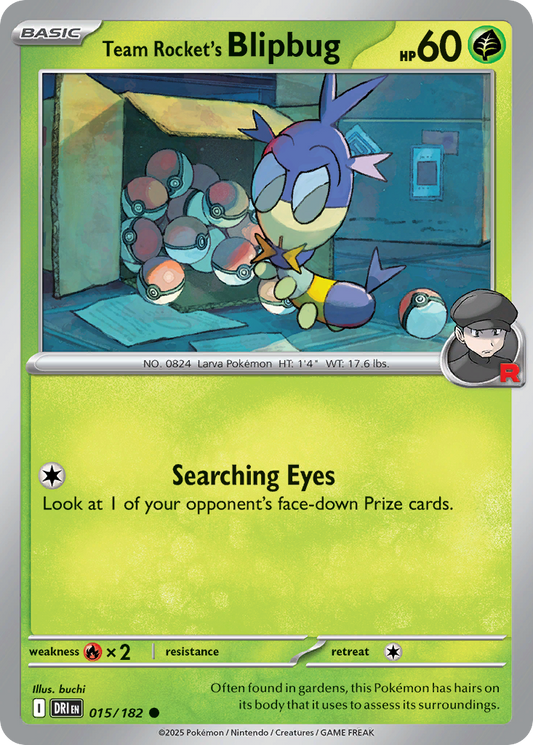 Team Rocket's Blipbug - 015/182 - - DESTINED RIVALS - Pokemon - Common | AA12-75