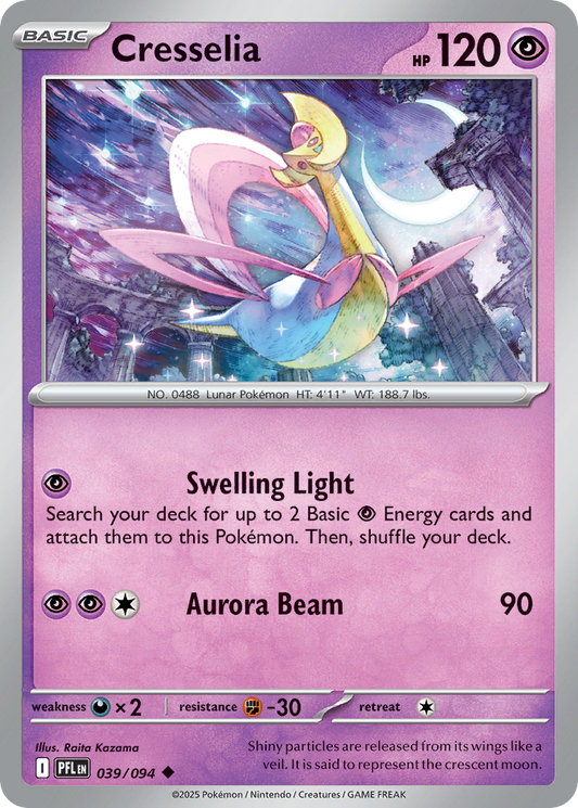 Cresselia - 039/094 - - PHANTASMAL FLAMES - Pokemon - Uncommon | AA07-13