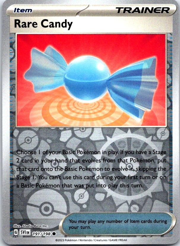 Rare Candy - 191/198 - Reverse Holo - SCARLET & VIOLET - Pokemon - | AC21-31