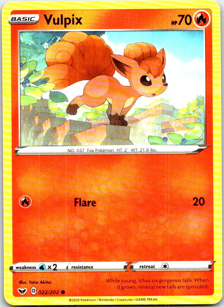 Vulpix - 022/202 - - SWORD & SHIELD - Pokemon - Common | AB86-51