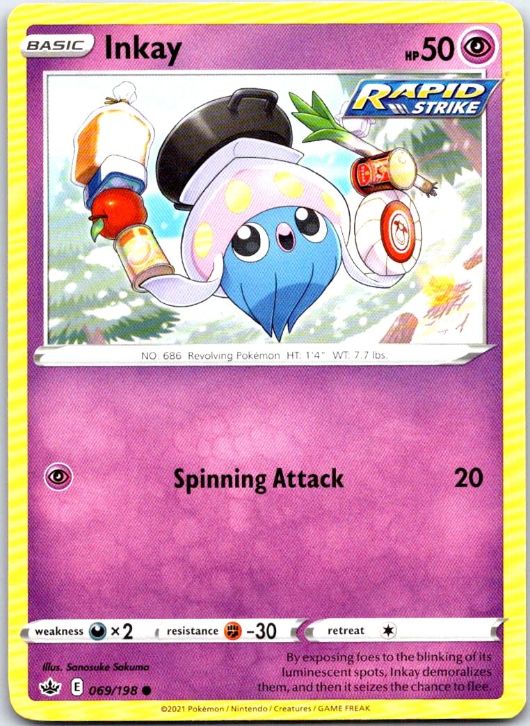 Inkay - 069/198 - - CHILLING REIGN - Pokemon - Common | AB28-13