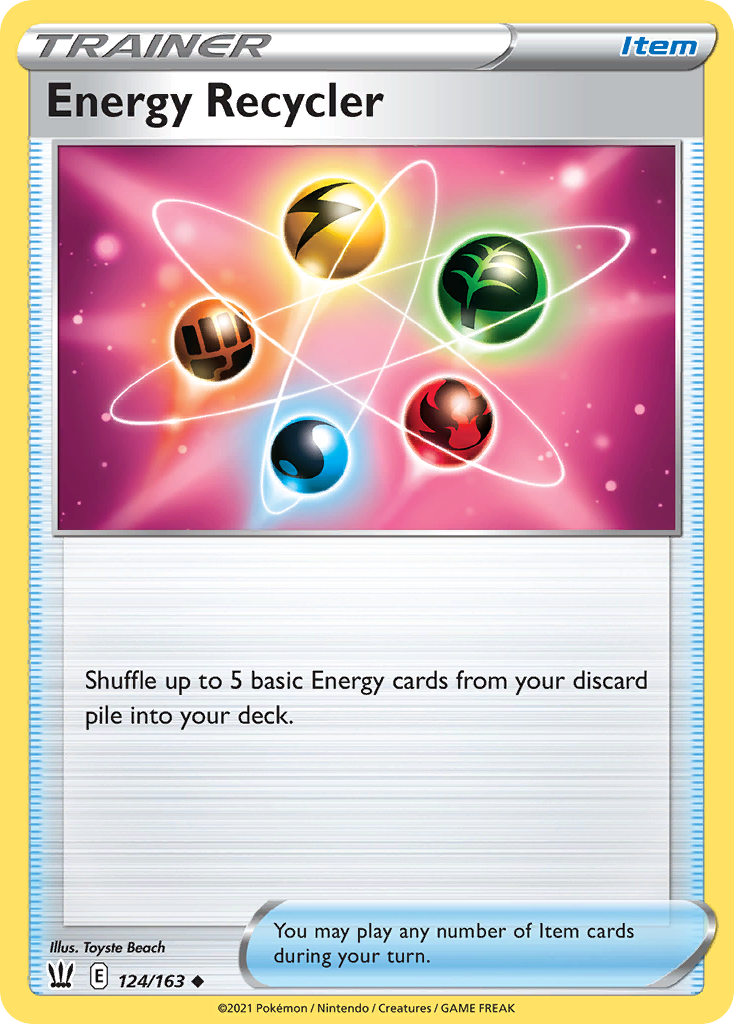 Energy Recycler - 124/163 - - BATTLE STYLES - Pokemon - Uncommon | AA118-10