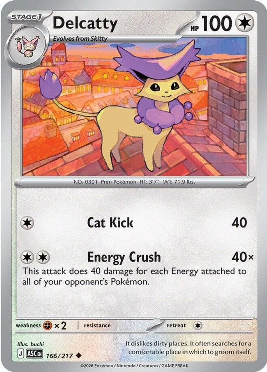 Delcatty - 166/217 - - ASCENDED HEROES - Pokemon - Uncommon | AA50-20