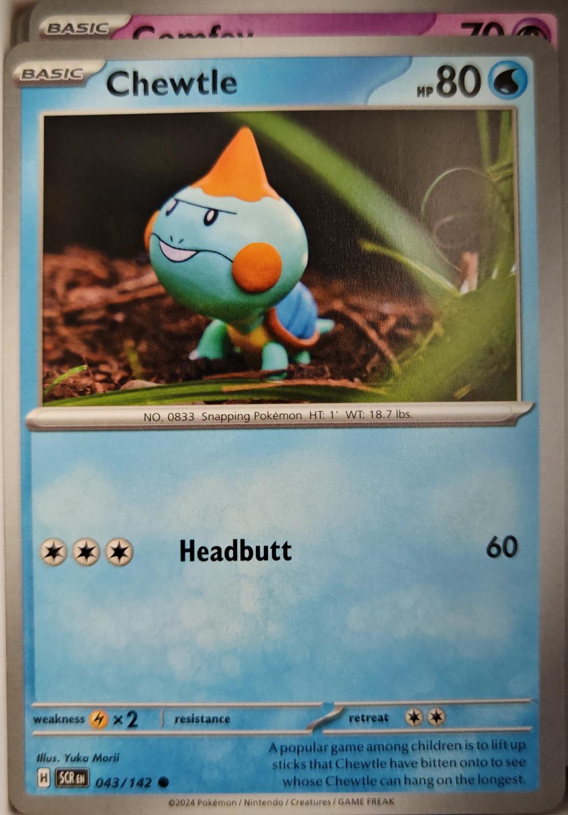 Chewtle - 43/142 - - STELLAR CROWN - Pokemon - Common | AA05-85