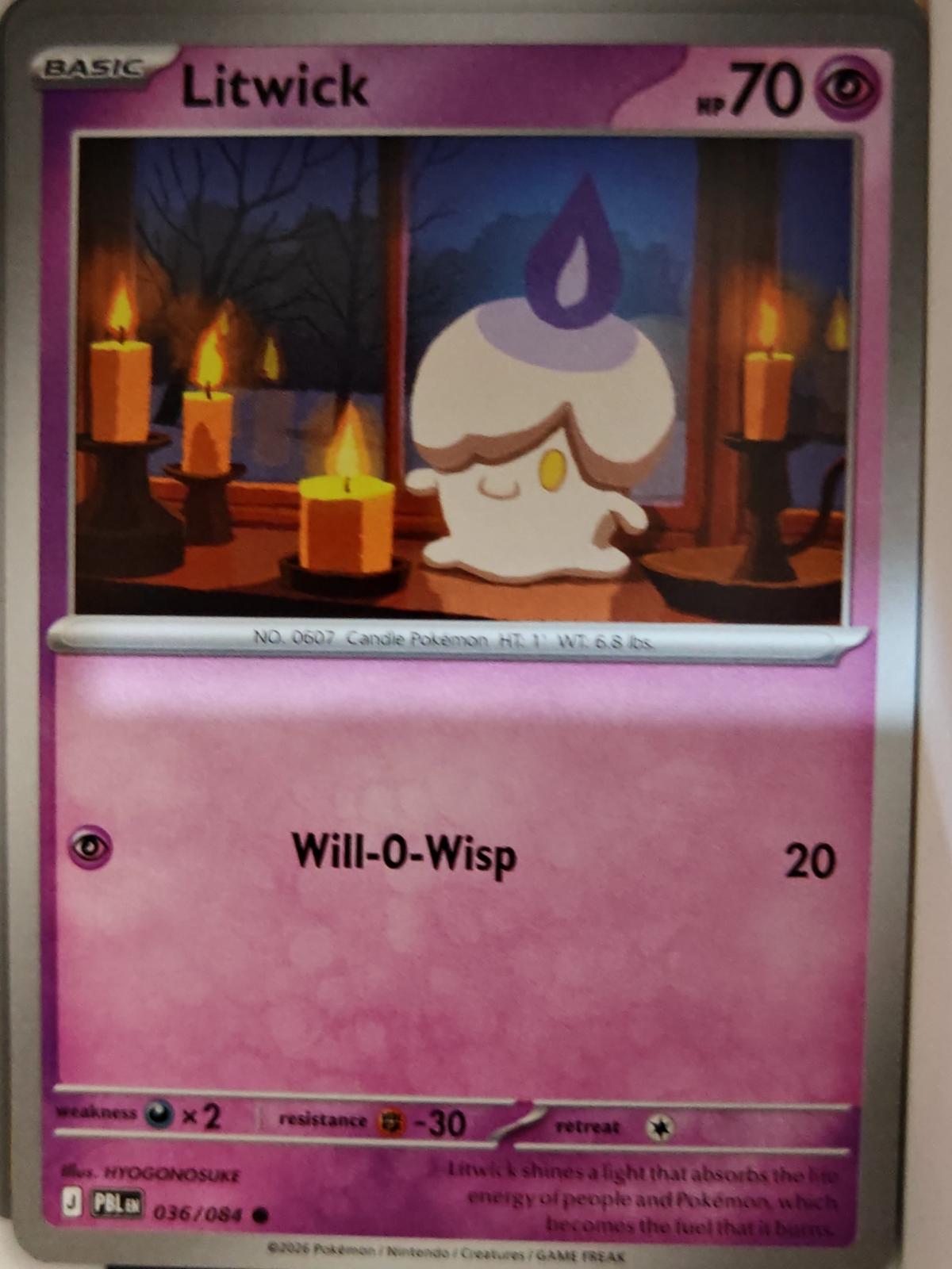 Litwick - 036/084 - - PITCH BLACK - Pokemon - Common | AA17-7