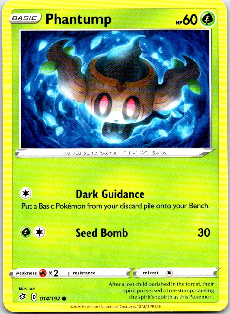 Phantump - 014/192 - - REBEL CLASH - Pokemon - Common | AB79-19