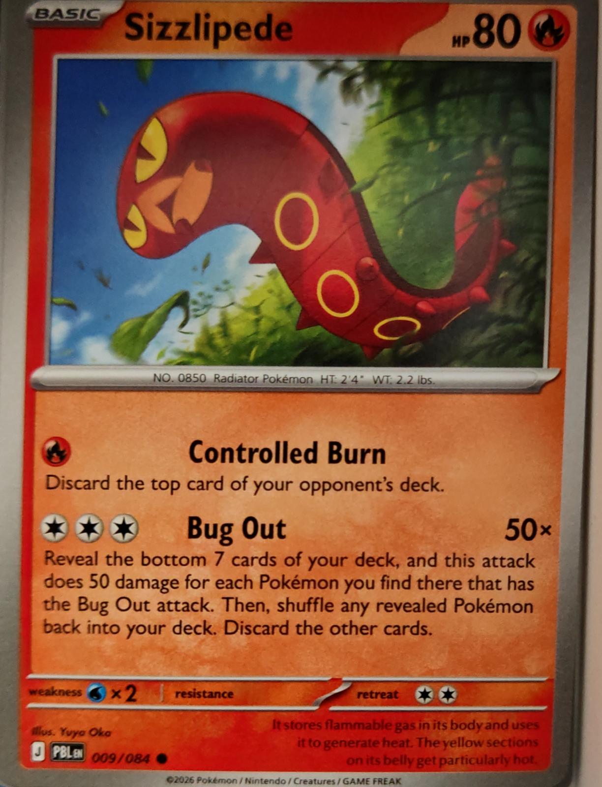Sizzlipede - 009/084 - - PITCH BLACK - Pokemon - Common | AA16-11