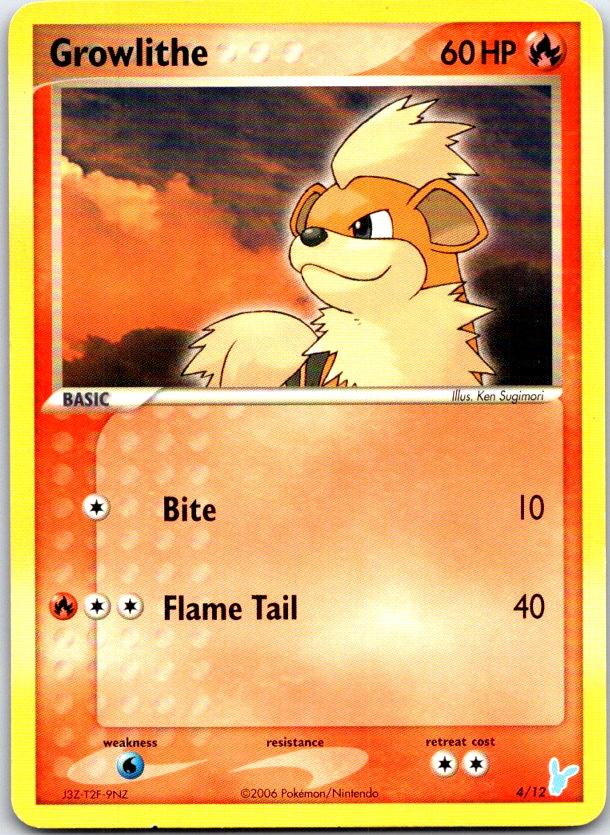 Growlithe - 4/12 - - EX TRAINER KIT 2 MINUN - Pokemon - Common | AC13-48