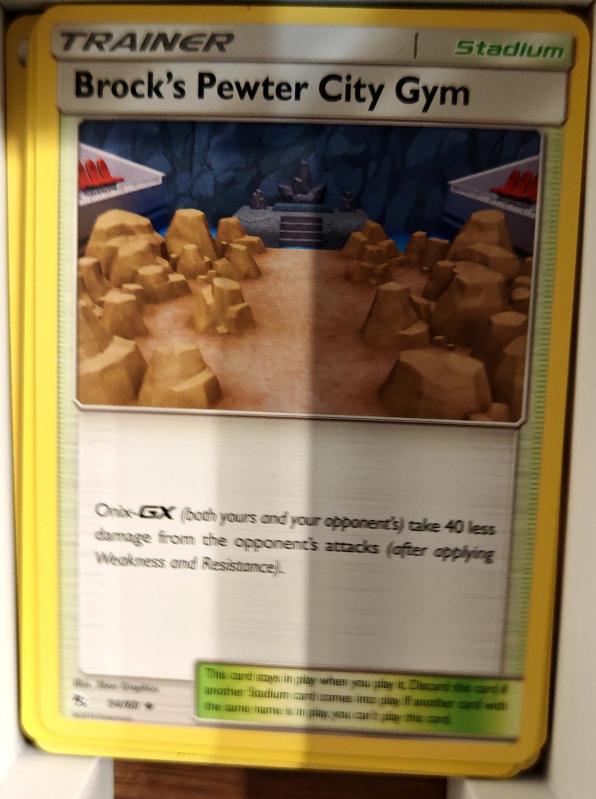 Brock's Pewter City Gym - 54/68 - - HIDDEN FATES - Pokemon - Uncommon | AA70-43