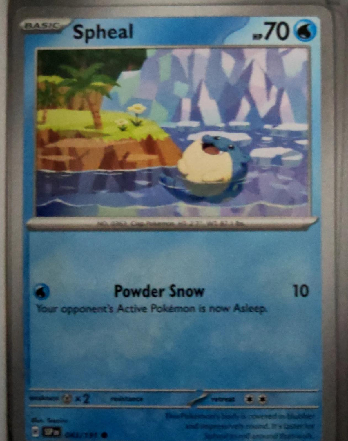 Spheal - 043/191 - - SURGING SPARKS - Pokemon - Common | AA48-14
