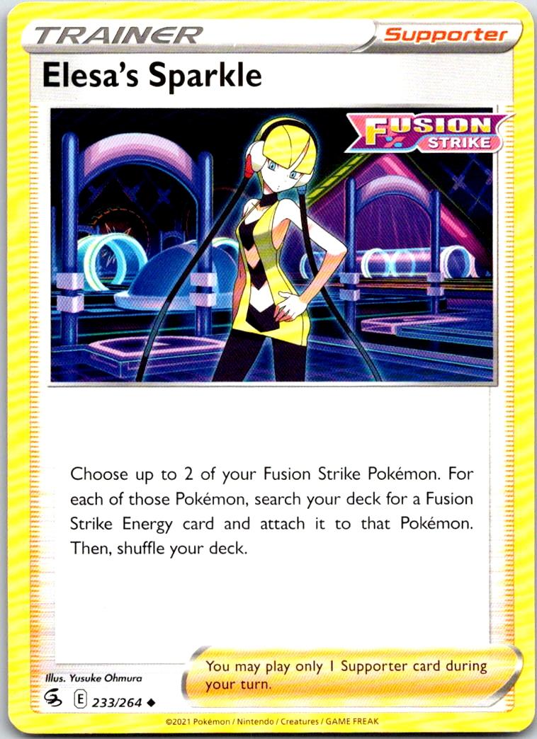 Elesa's Sparkle - 233/264 - - FUSION STRIKE - Pokemon - Uncommon | AB13-1