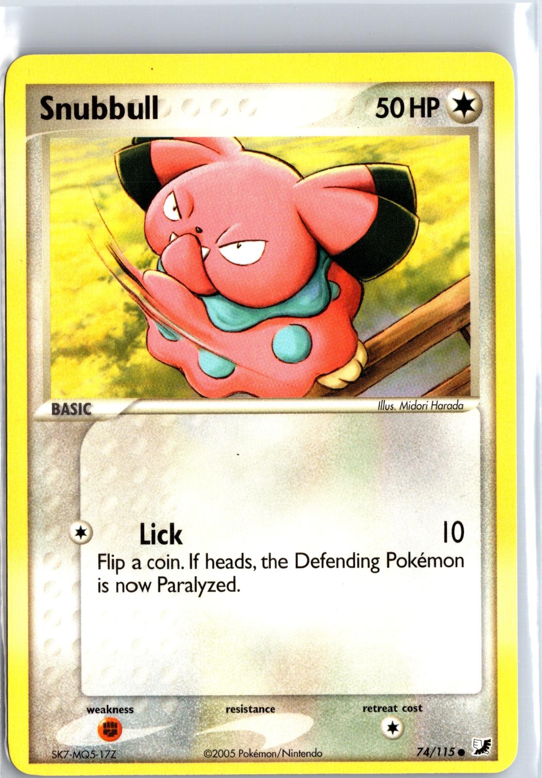 Snubbull - 74/115 - - UNSEEN FORCES - Pokemon - Common | AA114-33