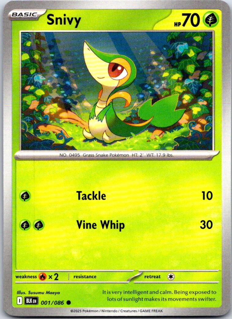 Snivy - 001/086 - - BLACK BOLT - Pokemon - Common | AA106-16