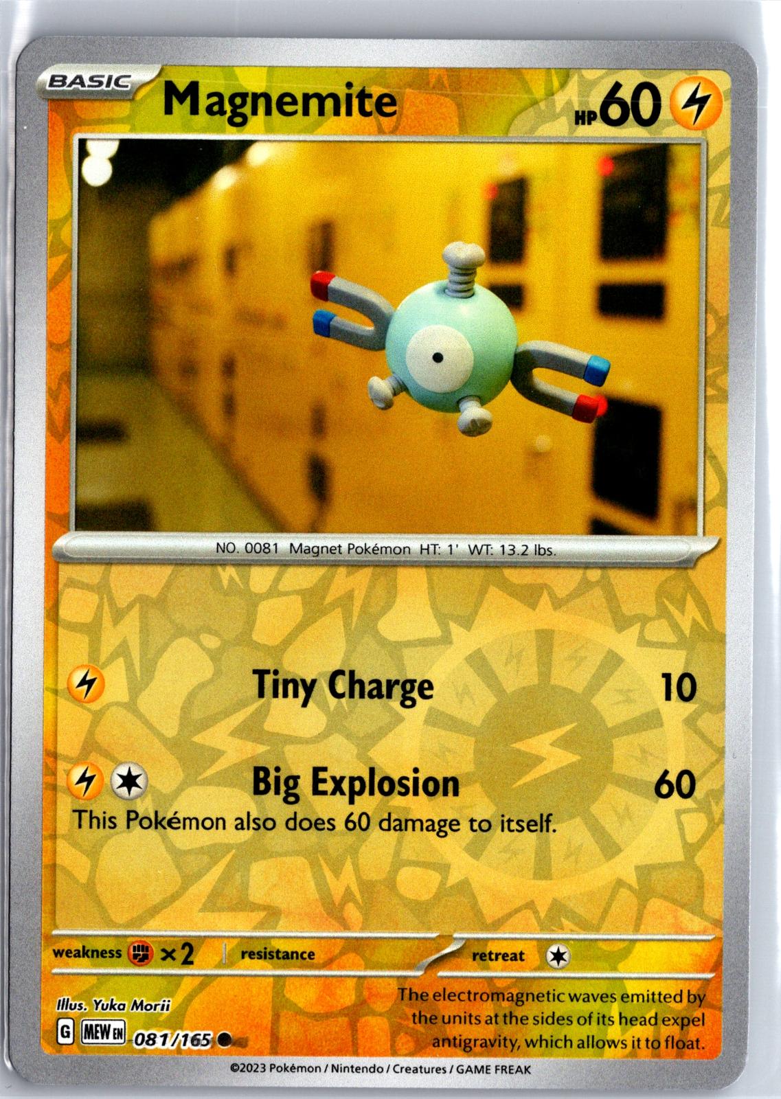 Magnemite - 081/165 - Reverse Holo - 151 - Pokemon - Common | AA130-26