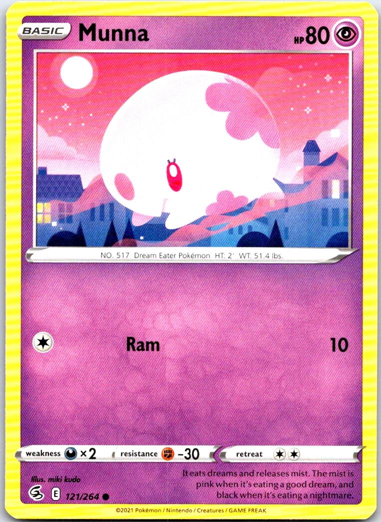 Munna - 121/264 - - FUSION STRIKE - Pokemon - Common | AB33-47